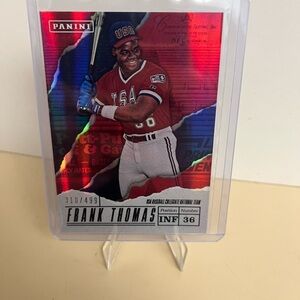 Panini USA Baseball Frank Thomas Card - Blue and White